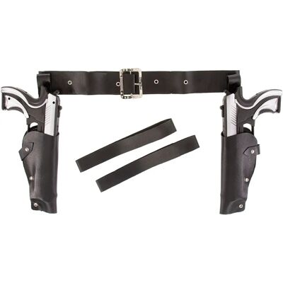 Buttinette Double Pistol Holster - 110cm - Unisex Buttinette Double Pistol Holster - 110cm - Unisex