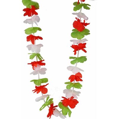 Guirlande Hawaii Unisexe en Rouge, Vert, Blanc - Décoration - Publicité Guirlande Hawaii Unisexe en Rouge, Vert, Blanc - Décoration - Publicité