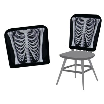 JADEO Skeleton chair cover - Halloween 38x48cm JADEO Skeleton chair cover - Halloween 38x48cm