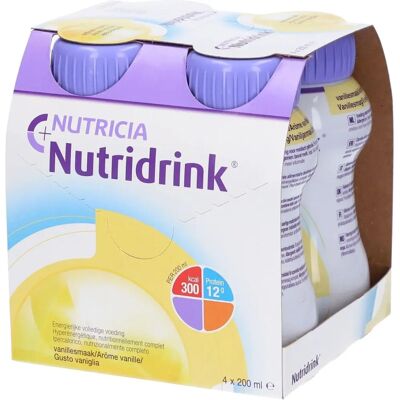 Danone Nutricia Nutridrink Vanille - Voedingssupplement - 200ml (4 Stuks) Danone Nutricia Nutridrink Vanille - Voedingssupplement - 200ml (4 Stuks)