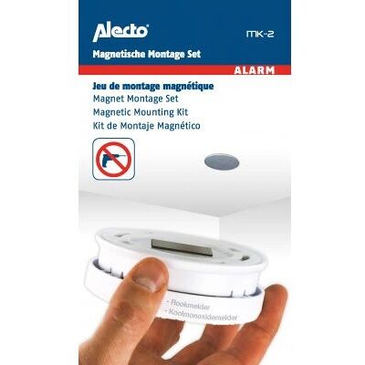 Alecto MK-2 Montageset - Magnetisches Rauch- und CO-Melder Set Alecto MK-2 Montageset - Magnetisches Rauch- und CO-Melder Set