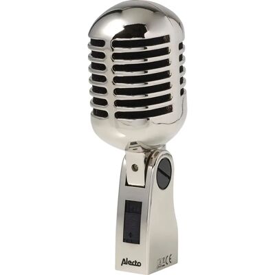 Alecto UDM-60 Retro Microphone - Classic Chrome Look - Silver - Microphone Alecto UDM-60 Retro Microphone - Classic Chrome Look - Silver - Microphone