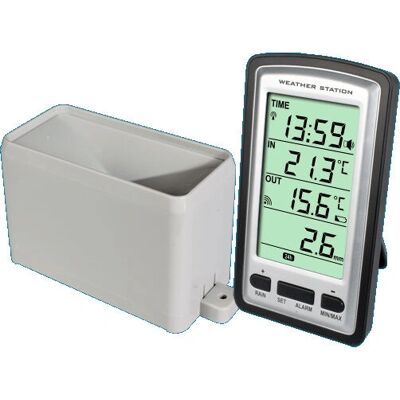 Alecto WS-1200 Wireless Weather Station - Indoor & Outdoor - Black, Grey, White Alecto WS-1200 Wireless Weather Station - Indoor & Outdoor - Black, Grey, White