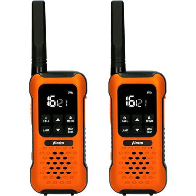 Alecto FR300OE Tragbares 2-Wege Radio - 10 km Reichweite - Wasserdicht - Orange Alecto FR300OE Tragbares 2-Wege Radio - 10 km Reichweite - Wasserdicht - Orange