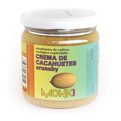 MONKI Crema de Cacahuete Crujiente Orgánica - Mantequilla de Maní MONKI Crema de Cacahuete Crujiente Orgánica - Mantequilla de Maní