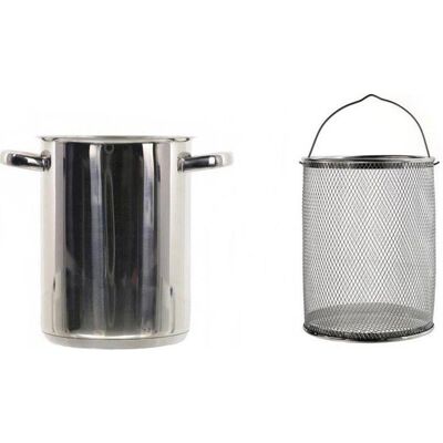 Roestvrijstalen Pasta & Asperge Kookpot met Zeef - 4,3L Roestvrijstalen Pasta & Asperge Kookpot met Zeef - 4,3L