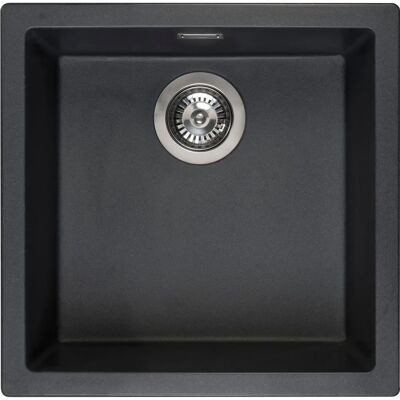 Reginox Amsterdam Inbouwwasbak - Zwart - 40x40 - Keukenspoelbak Reginox Amsterdam Inbouwwasbak - Zwart - 40x40 - Keukenspoelbak