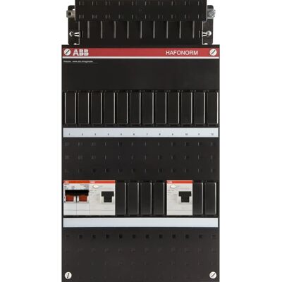 ABB HAD3030-22+H42 verdeelkast - 1 fase, 2 aardlekschakelaars, Uitbreidbaar, Hoofdschakelaar ABB HAD3030-22+H42 verdeelkast - 1 fase, 2 aardlekschakelaars, Uitbreidbaar, Hoofdschakelaar