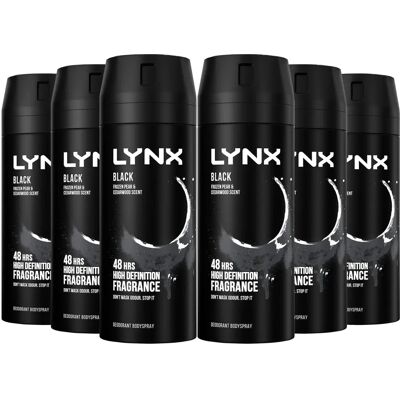 Lynx Black 48H Body Spray - Odour Protection Lynx Black 48H Body Spray - Odour Protection