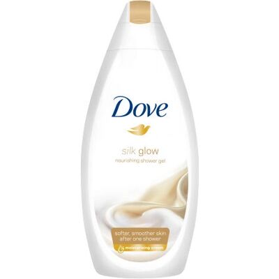 Dove Éclat de Soie 700 ml Gel Douche - Produit Unisexe - Publicité Dove Éclat de Soie 700 ml Gel Douche - Produit Unisexe - Publicité