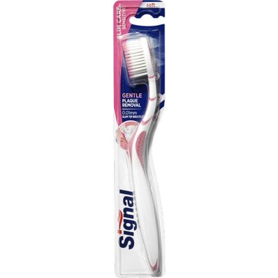 Brosse à dents Signal Slim Care - Dents sensibles - Publicité Brosse à dents Signal Slim Care - Dents sensibles - Publicité