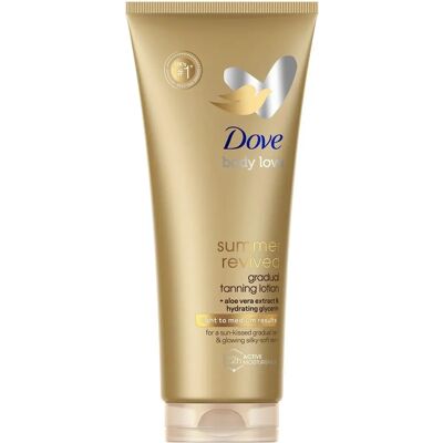 Dove Unisex Dermaspa Estate Rivitalizzata Lozione Corpo Autoabbronzante Chiara a Media - 3x200ml Dove Unisex Dermaspa Estate Rivitalizzata Lozione Corpo Autoabbronzante Chiara a Media - 3x200ml