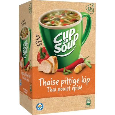 Soupe épicée au poulet thaï - 21 sachets - Publicité Soupe épicée au poulet thaï - 21 sachets - Publicité