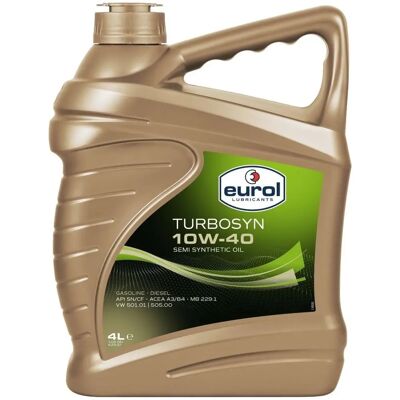 Eurol Turbosyn 10W-40 Motorolie - Semi-synthetisch voor VW & Peugeot Eurol Turbosyn 10W-40 Motorolie - Semi-synthetisch voor VW & Peugeot