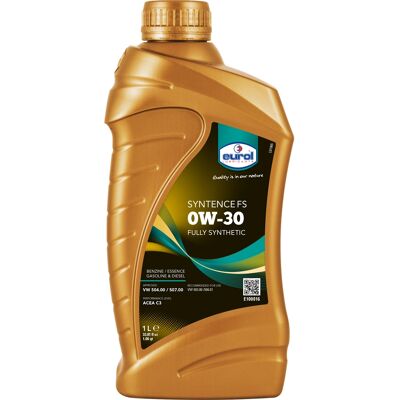 Aceite de Motor Eurol Syntence FS 0W30 C3 - Sintético de Largo Intervalo Aceite de Motor Eurol Syntence FS 0W30 C3 - Sintético de Largo Intervalo
