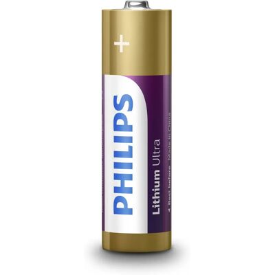Pile lithium AA Ultra Philips - Batterie domestique - 4 pcs - Publicité Pile lithium AA Ultra Philips - Batterie domestique - 4 pcs - Publicité