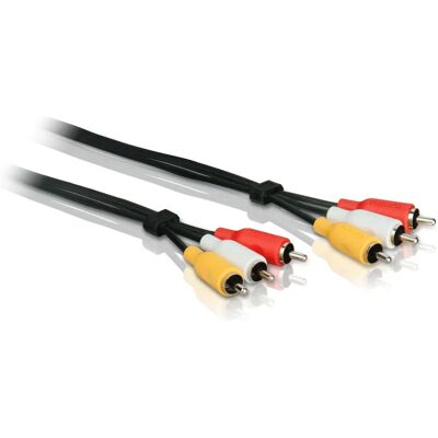 Kabel RCA Video Kompozit Philips SWV2966W/10 3 m - Zvuk i obraz Kabel RCA Video Kompozit Philips SWV2966W/10 3 m - Zvuk i obraz