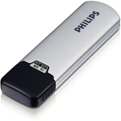 Pendrive USB Philips 16GB - Czarny i Srebrny Pendrive USB Philips 16GB - Czarny i Srebrny