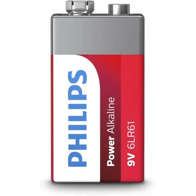 Philips Power Alkaline 6LR61P1B/10 9V Batterie Philips Power Alkaline 6LR61P1B/10 9V Batterie