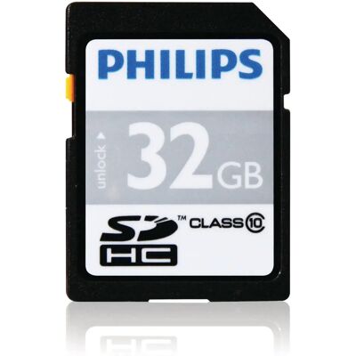 Tarjeta de memoria Philips FM32SD45B/10 32GB - SDHC Clase 10 Tarjeta de memoria Philips FM32SD45B/10 32GB - SDHC Clase 10