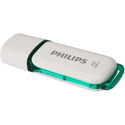 Clé USB Philips FM08FD75B/10 - 8GB, Turquoise & Blanc, USB 3.2 - Publicité Clé USB Philips FM08FD75B/10 - 8GB, Turquoise & Blanc, USB 3.2 - Publicité