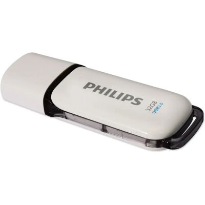 Pendrive USB Philips 32GB - USB 3.2 Gen 1 Blanco Pendrive USB Philips 32GB - USB 3.2 Gen 1 Blanco