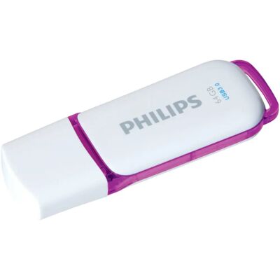 Clé USB Philips FM64FD75B/10 - 64 Go, USB 3.2, Violet & Blanc - Publicité Clé USB Philips FM64FD75B/10 - 64 Go, USB 3.2, Violet & Blanc - Publicité