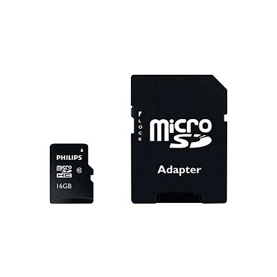 Carte MicroSD Philips FM16MP45B/10 16GB Classe 10 - Carte mémoire - Publicité Carte MicroSD Philips FM16MP45B/10 16GB Classe 10 - Carte mémoire - Publicité