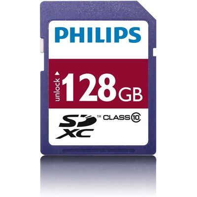 Tarjeta de memoria Philips FM12SD55B/10 128 GB SDXC Clase 10 Tarjeta de memoria Philips FM12SD55B/10 128 GB SDXC Clase 10