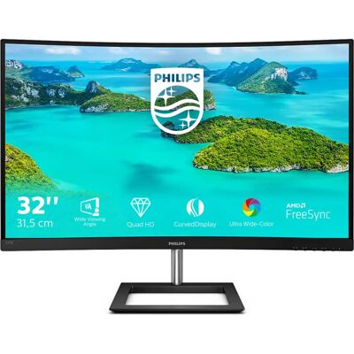 Philips E -linjan 32" Kaareva QHD-näyttö - Musta Philips E -linjan 32" Kaareva QHD-näyttö - Musta
