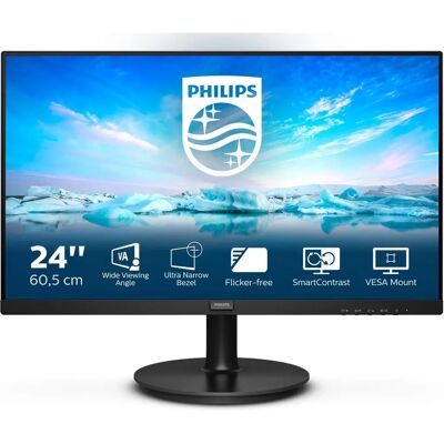 Écran LED Philips V Line 241V8LA/00 - 23,8" Full HD VA, 75Hz, 4ms, Haut-parleurs - Publicité Écran LED Philips V Line 241V8LA/00 - 23,8" Full HD VA, 75Hz, 4ms, Haut-parleurs - Publicité