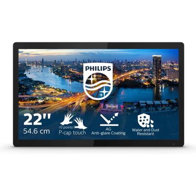 Philips 21,5" Full HD Touch-Monitor - Schwarz Philips 21,5" Full HD Touch-Monitor - Schwarz