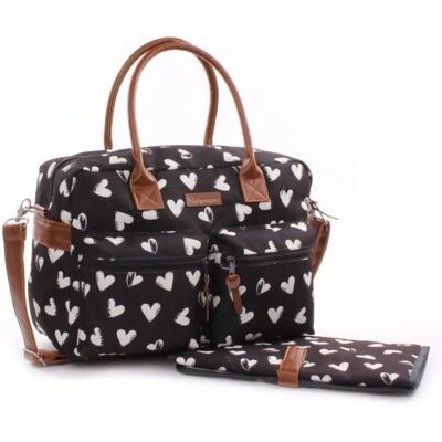 Kidzroom Sac à Langer Noir & Blanc - Imperméable, Plusieurs Poches, Bretelle Réglable - Publicité Kidzroom Sac à Langer Noir & Blanc - Imperméable, Plusieurs Poches, Bretelle Réglable - Publicité