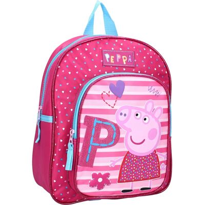 Różowy Plecak Peppa Pig Be Happy - Szkoła Różowy Plecak Peppa Pig Be Happy - Szkoła