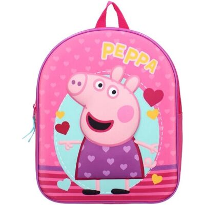Sac à dos Peppa Pig 007-1670 - Design 3D Résistant - Publicité Sac à dos Peppa Pig 007-1670 - Design 3D Résistant - Publicité