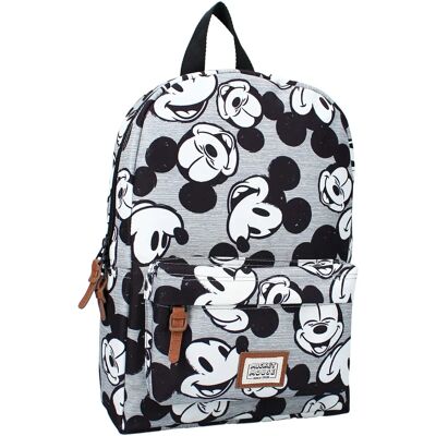Sac à Dos Mickey Mouse Gris - Fournitures Scolaires - Publicité Sac à Dos Mickey Mouse Gris - Fournitures Scolaires - Publicité