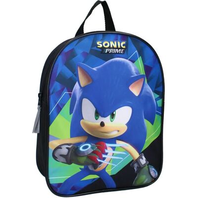 Sac à Dos Sonic Prime Junior - Réglable, Polyester, 29x22x9cm - Publicité Sac à Dos Sonic Prime Junior - Réglable, Polyester, 29x22x9cm - Publicité