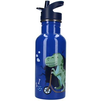 Prêt Dino Stalowa Butelka na Wodę - Dla dzieci, 500ml Prêt Dino Stalowa Butelka na Wodę - Dla dzieci, 500ml