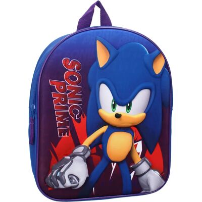 Vadobag Sonic the Hedgehog Zaino 3D - Sonic Prime - 32 cm Vadobag Sonic the Hedgehog Zaino 3D - Sonic Prime - 32 cm