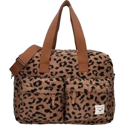 Kidzroom Sac à langer Sherpa Léopard - Publicité Kidzroom Sac à langer Sherpa Léopard - Publicité