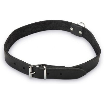 Beeztees Lederhundehalsband - Verstellbar - Schwarz Beeztees Lederhundehalsband - Verstellbar - Schwarz