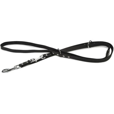 Beeztees Beeztees 736396 Leder Hundeleine - Standard Schwarz 2,4 m Beeztees Beeztees 736396 Leder Hundeleine - Standard Schwarz 2,4 m