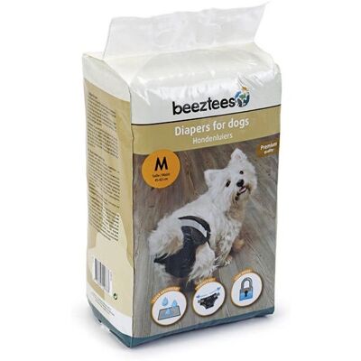 Beeztees Hondenluiers - M Zwart Incontinentie Beeztees Hondenluiers - M Zwart Incontinentie