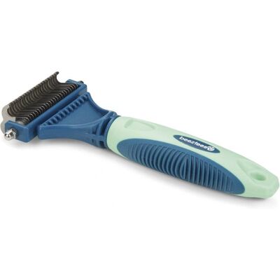 Peigne pour chiens Beeztees 661559 - Bleu, Vert - Poil long et moyen Peigne pour chiens Beeztees 661559 - Bleu, Vert - Poil long et moyen