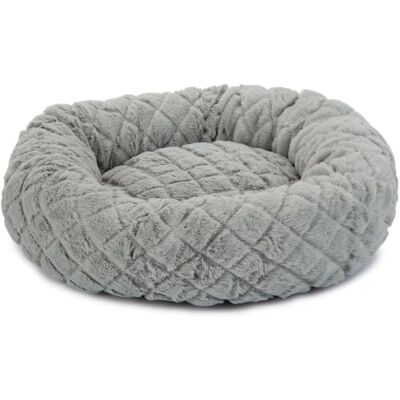 Beeztees Levisa Katzenbett - Kuschelig Plüsch, 43x43x13cm - Innen Beeztees Levisa Katzenbett - Kuschelig Plüsch, 43x43x13cm - Innen