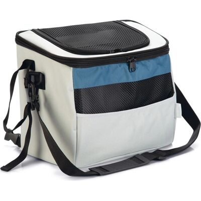 Beeztees Fahrradkorb für Hunde Xoex - Nylon Grau/Blau - 40x25x30cm - Fahrrad Zubehör Beeztees Fahrradkorb für Hunde Xoex - Nylon Grau/Blau - 40x25x30cm - Fahrrad Zubehör