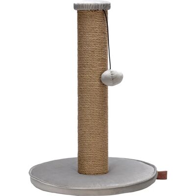 Colonna da Grattare Yenna - Sisal e Velluto - Grigia - 35x35x50cm Colonna da Grattare Yenna - Sisal e Velluto - Grigia - 35x35x50cm