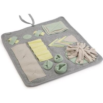 Beeztees Juguete para cachorros - Alfombra de olfateo doeka - Gris - 50x45 cm Beeztees Juguete para cachorros - Alfombra de olfateo doeka - Gris - 50x45 cm