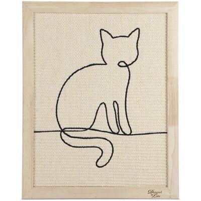 Lotte Sammy Kat Krabpaal - Wanddecoratie 50x40x2 cm Lotte Sammy Kat Krabpaal - Wanddecoratie 50x40x2 cm