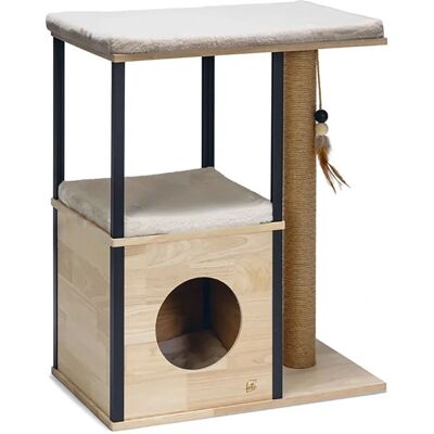 Arbre à chat Nala de Lotte - Bois d'hévéa, Beige Arbre à chat Nala de Lotte - Bois d'hévéa, Beige